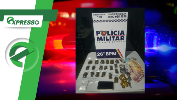 Polícia Militar prende suspeito de tráfico durante Operação Tolerância Zero em Nova Mutum