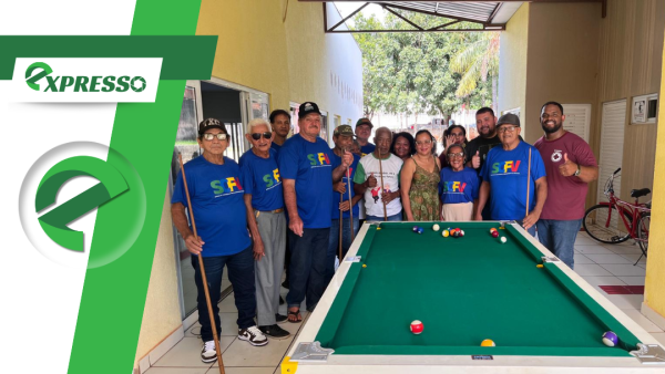 Casa do Idoso retoma atividades com nova mesa de sinuca em Nortelândia